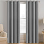 H.VERSAILTEX Grey Blackout Curtains for Bedroom Thermal Insulated Room Darkening Blackout Curtain Panel for Door, Window Panel Drapes - 1 Panel - 52 inch Wide by 120 inch Long, Dove Gray, Grommet Top