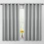 Yakamok Blackout Curtains Room Darkening Thermal Insulated Window Panels,Solid Grommet Top Drapes for Bedroom/Living Room(62Wx63L, Light Grey, 2 Panels)