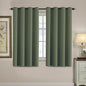 H.VERSAILTEX Blackout Curtain for Living Room Thermal Insulated Window Treatment Curtain 54 inch Length Energy Saving Solid Grommet Top Blackout Drape, One Panel, Bronze Green, 52" W x 54" L