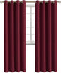 BGment Blackout Curtains - Grommet Thermal Insulated Room Darkening Bedroom and Living Room Curtains, Set of 2 Panels (52 x 120 Inch, Burgundy)
