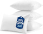 MIULEE 12x20 Pillow Inserts with Cotton Cover,Set of 4 100% Virgin Microfiber Throw Pillows for Couch Sofa and Bed