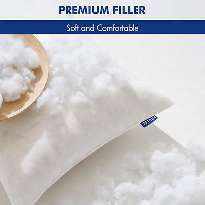 MIULEE Pillow Insert 12x18 Inch, Decorative Rectangle Throw Pillow Inserts, Premium Fluffy Pillow Forms Sham Stuffer for Sofa Couch Living Room