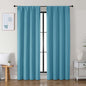 Simplebrand Ava Turquoise Blackout Curtains for Bedroom 84 Inch Length 2 Panels Set, Solid Thermal Insulated Privacy Nursery Window Treatment Curtains Blackout Drapes, W40 x L84 Inch, Turquoise