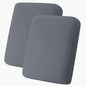 hyha Milk Silk Couch Cushion Covers, Soft Magic Sofa Covers Washable for 2 Cushion Couch, Stretch Sectional Outdoor Cushion Covers for Patio Furniture with Elastic Bottom(2 Packs, Dark Gray)