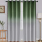 SimpleHome Ombre Room Darkening Curtains for Living Room, Light Blocking Sage Green to Grey White Thick Thermal Insulated Grommet Window Curtains Drapes for Bedroom, 2 Panels, 52x84 inches Length
