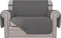 Easy-Going Oversized Chair Sofa Slipcover Reversible Sofa Cover Water Resistant Couch Cover Furniture Protector Cover with Elastic Straps for Pets Dog (Oversized Chair, Gray/Gray)