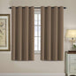 H.VERSAILTEX Blackout Curtain for Living Room Thermal Insulated Window Treatment Curtain Extra Long 63 inch Length Energy Saving Solid Grommet Top Blackout Drape, One Panel, Macchiato, 52" W x 63" L