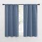 NICETOWN RV Blackout Curtains for Camper Windows, Short Blackout Curtains & Drapes, Thermal Insulated Blackout Curtain Panels for Kids Room, Play Room (Stone Blue, 29" Wide by 50" Long, 2 PCs)