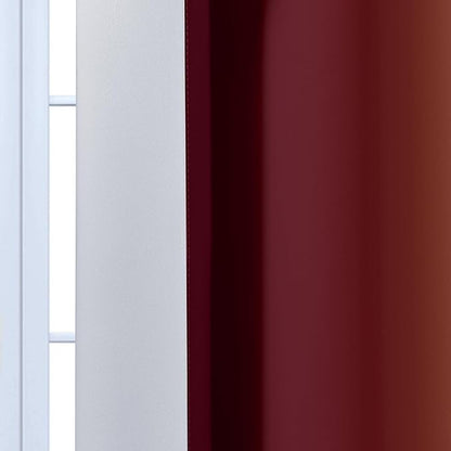 Yakamok Red and Greyish White Ombre Curtains, Room Darkening Gradient Color Curtains for Bedroom, Light Blocking Thermal Insulated Window Drapes for Living Room(2 Panels, 52x84 Inch)