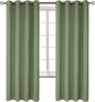 BGment Room Darkening Curtains 72 Inches Long - Grommet Thermal Insulated Drapes Window Treatment Curtains for Bedroom, 2 Panels, 52 x 72 Inch, Grass Green