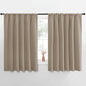 NICETOWN Blackout Curtains for Bedroom, Blackout Curtain Panels, Taupe, 1 Pair, 70 by 63-inch, Window Treatment Energy Saving Thermal Insulated Solid Rod Pocket Blackout Drapes/Draperies