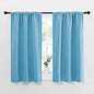 NICETOWN Kitchen Curtains, Short Blackout Curtains & Drapes, Home Decoration Privacy Thermal Insulated Curtains for Unicorn Theam Room (Teal Blue, 34" Wide, 45" Long, 2 PCs)