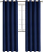 BGment Blackout Curtains - Grommet Thermal Insulated Room Darkening Bedroom and Living Room Curtains, Set of 2 Panels (52 x 108 Inch, Navy)