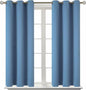BGment Blackout Curtains for Bedroom - Grommet Thermal Insulated Room Darkening Curtains for Living Room, Set of 2 Panels (38 x 45 Inch, Faded Denim)