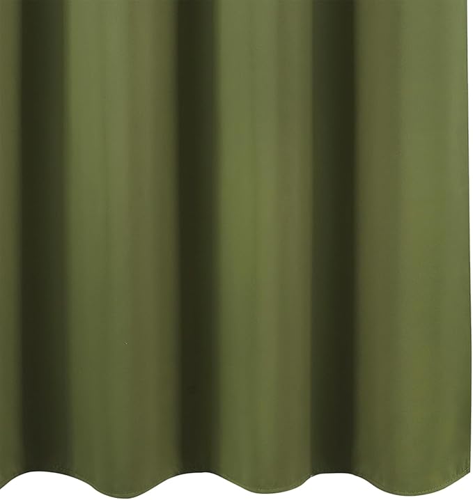 LEMOMO Blackout Curtains 52 x 120 Inch Long Olive Green Curtains Set of 2 Panels Room Darkening Curtains for Bedroom and Living Room