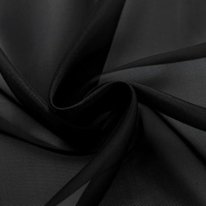 SpaceDresser Black Sheer Curtains 4 Panels Rod Pocket Semi-Sheer Curtain 96 Inches Long Light Filtering Voile Window Drapes for Bedroom Living Room Kitchen, Each 52W x 96L