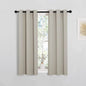 NICETOWN Room Darkening Curtain Panels for Living Room, Thermal Insulated Grommet Room Darkening Draperies/Drapes for Window (Natural, 2 Panels, W29 x L45 -Inch)