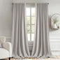 MIULEE Stone Back Tab Blackout Curtains 120 Inch Long 2 Panels Set for Bedroom, Rod Pocket/Pinch Pleated Extra Long Thermal Insulated Living Room Darkening Light Blocking 10FT Drapes