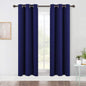 NICETOWN Living Room Blackout Draperies Curtains, Window Treatment Energy Saving Thermal Insulated Solid Grommet Blackout Draperies/Drapes (1 Pair, 42 by 72-Inch, Royal Blue)