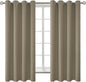 BGment Room Darkening Curtains 63 Inches Long - Grommet Thermal Insulated Drapes Window Treatment Curtains for Bedroom, 2 Panels, 52 x 63 Inch, Cocoa
