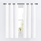NICETOWN Draperies Curtains Panels, Blocking Out 50% Sunlight Window Treatment Curtains, Grommet Small Window Drapes for Bedroom (2 Panels, 34 by 63, Pure White)