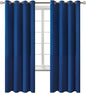 BGment Blackout Curtains for Bedroom - Grommet Thermal Insulated Room Darkening Curtains for Living Room, 52 x 72 Inch, 2 Panels, Royal Blue