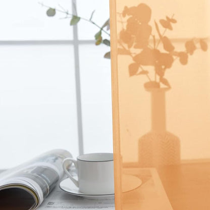 SpaceDresser Basic Rod Pocket Sheer Voile Window Curtain Panels White 1 Pair 2 Panels 70 Width 63 Inch Long for Kitchen Bedroom Children Living Room Yard(Beige,70 W x 63 L)