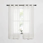 NICETOWN Sheer Curtains for Bedroom Windows, Grommet Casual Soft Voile Sheer Panels with Light Filter Window Treatments for Nursery/Bedroom, Beige, Set of 2, W37 x L63