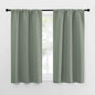 NICETOWN Window Curtains Blackout Drapes - Thermal Insulated Solid Rod Pocket Blackout Curtains/Draperies for Living Room (Sage Green, One Pair, 29 by 50-Inch)