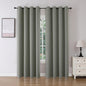 Joydeco Blackout Curtains 90 Inch Length 2 Panels Set, Thermal Insulated Long Curtains& Drapes 2 Burg, Room Darkening Grommet Drapes for Bedroom Living Room Window (Sage Green, W52 x L90 Inch)
