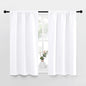 NICETOWN RV Curtains for Camper Windows, White Curtains for Kitchen Window, Home Decoration Light Filtering Curtains & Drapes for Small Window (29" Wide by 40inches Long, 1 Pair)