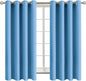BGment Room Darkening Curtains 63 Inches Long - Grommet Thermal Insulated Drapes Window Treatment Curtains for Bedroom, 2 Panels, 52 x 63 Inch, Sky Blue