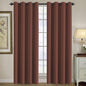 H.VERSAILTEX Blackout Curtain for Living Room Thermal Insulated Window Treatment Curtain Extra Long 108 inch Length Energy Saving Solid Grommet Top Blackout Drape, One Panel, Rust, 52" W x 108" L