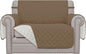 Easy-Going Oversized Chair Sofa Slipcover Reversible Sofa Cover Water Resistant Couch Cover Furniture Protector Cover with Elastic Straps for Pets Dog (Oversized Chair, Camel/Ivory)