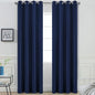 Yakamok Blackout Curtains 96 Inches Long Set of 2 Panels with Grommet Thermal Insulated Light Blocking Window Drapes for Bedroom/Living Room, Navy Blue Color, W52 x L96