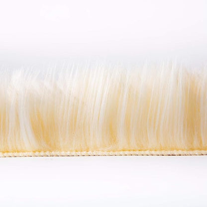 Ashler faux fur rug, Fluffy Shaggy Area Rug Ultra Soft 2.2 x 6 Feet Rectangle Fur Rug, Yellow Fuzzy Rug Machine Washable Shag Rug, Nursery Decor Throw Rugs for Bedroom, kids room, Living Room