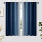 Yakamok Blue and Greyish White Ombre Curtains, Room Darkening Gradient Color Curtains for Bedroom, Light Blocking Thermal Insulated Window Drapes for Living Room(2 Panels, 52x54 Inch)