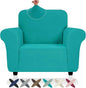 ZNSAYOTX Chair Cover with Arms (30"-47"), New Striped Sofa Chair Covers for Living Room, Dogs Pet Friendly Anti-Slip Chair Protector Spandex Armchair Slipcovers (Peacock Teal, Chair)