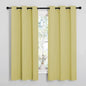 NICETOWN Paler Yellow Blackout Curtains for Bedroom (1 Pair, 42 x 63 inches), Farmhouse Thermal Insulated Room Darkening Drapes for Windows