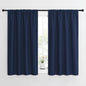 NICETOWN Kitchen Curtains, Short Blackout Curtains & Drapes, Thermal Insulated Blackout Curtain Panels for Kids Room, Play Room (Navy, 42" Wide by 54" Long, 2 PCs)
