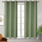 BGment Room Darkening Curtains 54 Inches Long - Grommet Thermal Insulated Drapes Window Treatment Curtains for Bedroom, 2 Panels, 38 x 54 Inch, Grass Green
