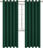 BGment Blackout Curtains for Bedroom - Grommet Thermal Insulated Room Darkening Drapes for Living Room, Set of 2 Panels (70 x 84 Inch, Emerald Green)