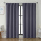 Simplebrand Ava Greyish Purple Blackout Curtains for Bedroom 84 Inch Length 2 Panels Set, Solid Thermal Insulated Privacy Living Room Window Treatment Curtains Blackout Drapes, W50 x L84 Inch