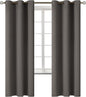 BGment Blackout Curtains for Bedroom - Grommet Thermal Insulated Room Darkening Curtains for Living Room, Set of 2 Panels (42 x 72 Inch, Grey)