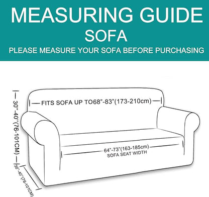 U-NICE HOME Stretch Couch Cover Sofa Cover Sofa Slipcover Furniture Protector for 3 Cushion Couch Sofa Pet Friendly(Sofa, Cyan)