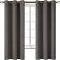 BGment Blackout Curtains for Bedroom - Grommet Thermal Insulated Room Darkening Curtains for Living Room, Set of 2 Panels (38 x 63 Inch, Grey)