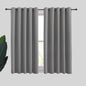 NICETOWN Silver Grey Blackout Curtain Panels for Bedroom, Thermal Insulated Extra Wide Blackout Draperies and Drapes for Basement (2 Panels, W70 x L54-inch)