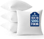 MIULEE Throw Pillows Inserts, Pack of 4 18x18 Inch 100% Virgin Fiber Filling Bed Couch Pillows