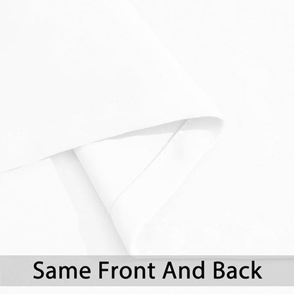 Yakamok Pure White Curtains 84 inch Long, 50% Light Blocking Gormmet Window Treatment Room Darkening Thermal Insulated Curtain Drapes for Living Room Bedroom (52 inch Wide, Set of 2 Panels)