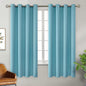 BGment Blackout Curtains - Grommet Thermal Insulated Room Darkening Bedroom and Living Room Curtains, Set of 2 Panels (52 x 63 Inch, Aqua)